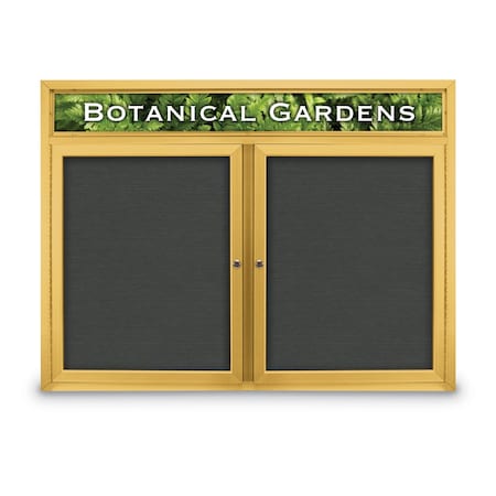 United Visual Products Open Faced Traditional Corkboard, 60x48" UV644A-BRONZE-PEARL